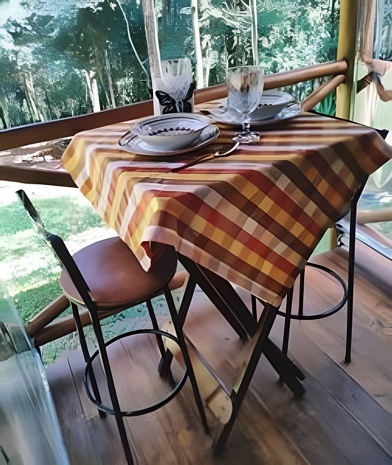 Cabana Diamante na Floresta | Hidro|Ar|Fogueira