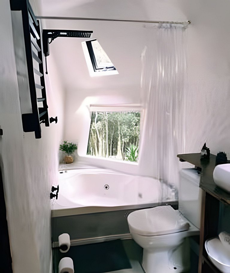 Cabana Diamante na Floresta | Hidro|Ar|Fogueira