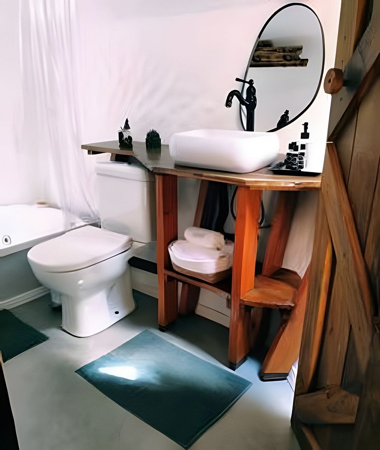 Cabana Diamante na Floresta | Hidro|Ar|Fogueira