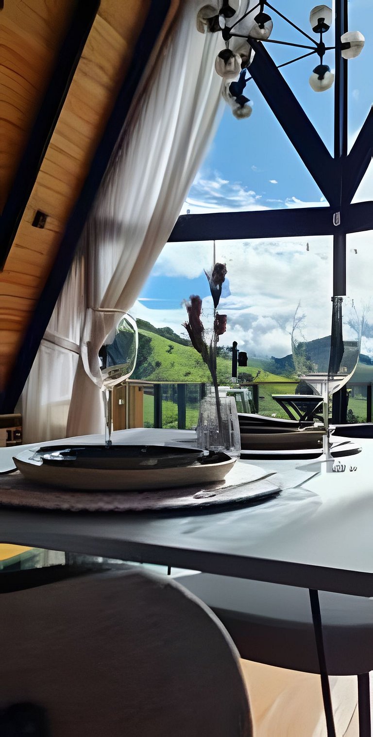 Cabana Triângulo do Sol | Vista montanhas | Hidro | Ar