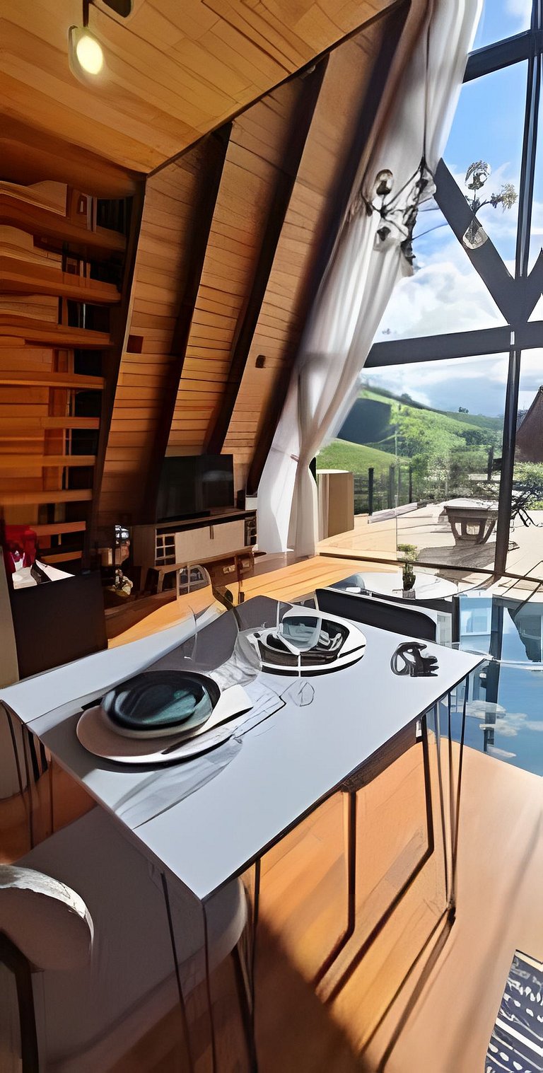 Cabana Triângulo do Sol | Vista montanhas | Hidro | Ar