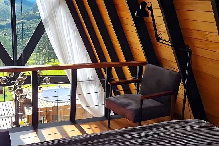 Cabana Triângulo do Sol | Vista montanhas | Hidro | Ar