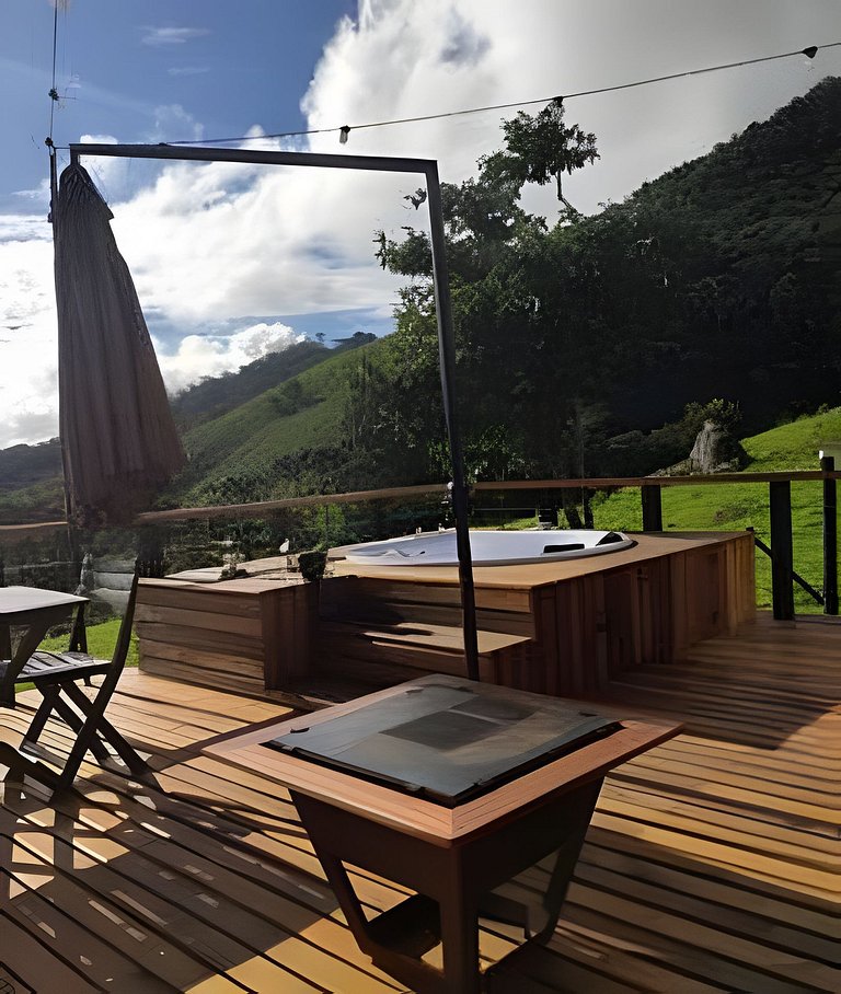 Cabana Triângulo do Sol | Vista montanhas | Hidro | Ar