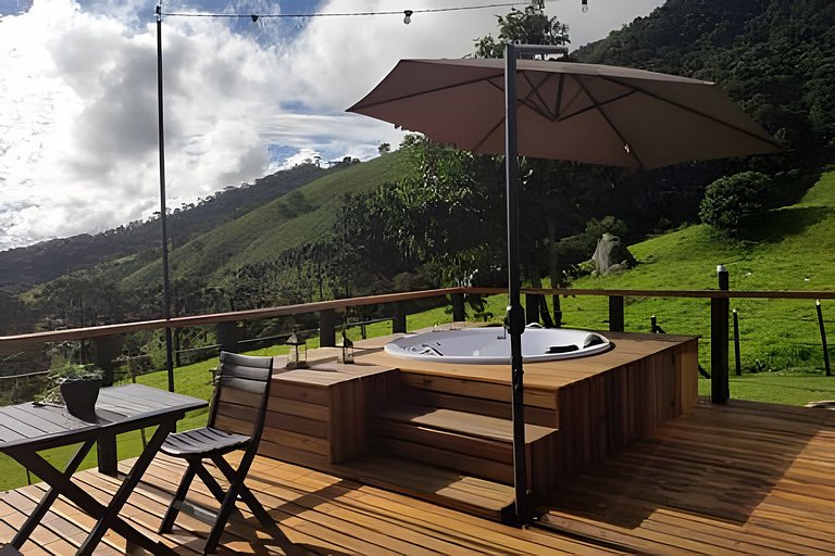 Cabana Triângulo do Sol | Vista montanhas | Hidro | Ar